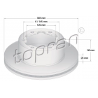 Brake Disc TOPRAN 2N0615601C