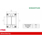Rattalaager FAG 39x72x37
