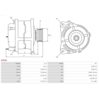 generaator 120A Volvo/VW -2010