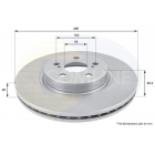 Brake disc front axle