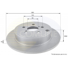 Brake disc rear axle