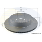 Rear brake disc Lexus IS250 05-