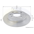 Brake disc Civic -01,Jazz 01- BDC4369