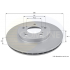 Brake disc Honda CRV -02 BDC4809