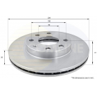 Brake disc Opel BDC3205