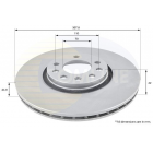 Brake disc Astra G/H Zafira/Saab BDC527