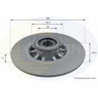 Rear brake disc+bearing+ABS