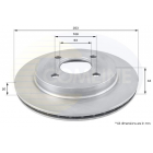 Brake disc Mondeo -00 BDC3910