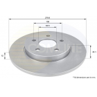 Brake disc Mondeo -07 rear