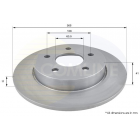 Brake disc Focus 03- BDC5505