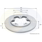 brake disc FORD TRANSIT 14-