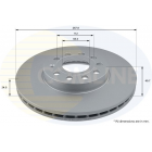 Brake disc front axle