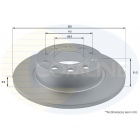 Brake disc rear axle
