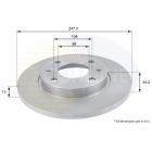 Brake disc Peugeot 206,306 BDC4740