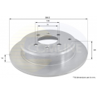 Brake disc Peug406 -04 BDC4663