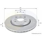 Brake disc Peugeot 107, C1, Aygo BDC5518