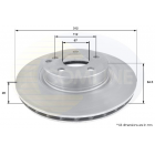 Brake disc W211 -09 BDC5465