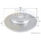 Rear disc ML W163 331mm