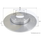 Brake disc front W169