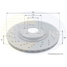 brake disc MB perforated