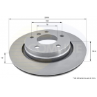 Brake disc rear axle