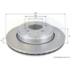 Brake disc E60 -2010 BDC5459