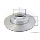 Brake disc E60 -2010 BDC5457