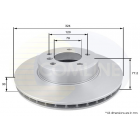 Brake disc E60 -2010 BDC5458