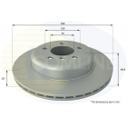 Brake disc rear axle