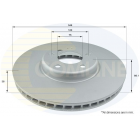 brake disc BMW 5 left