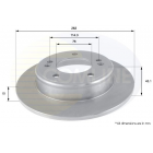 Brake disc rear axle
