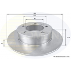 Rear brake disc