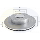 Brake disc front