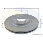 brake disc Peugeot 508 ADC1550V