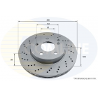 brake disc front MB -15 (perforated)