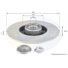 Rear disc brake Modus,Clio+bearing+ABS