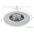 Brake disc with bearing+ABS sensor