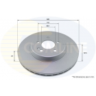 Rear brake disc MB 17- (single-component)