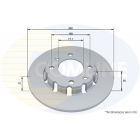 rear brake disc PSA,OPEL 19-