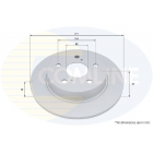 brake disc rear Toyota 19-