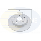 brake disc rear Toyota 19-