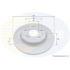 rear brake disc MB A 18-