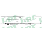 TL brake cableCitroen Xsara 14-16 97-