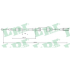 TL brake cableCitroen-Fiat-Peugeot