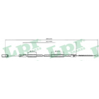 TL brake cable FIAT Ulysse/Scudo/Jumpy 19