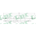 TL brake cableFord Fiesta-Fusion 02-