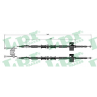 brake cable zafira 16 18 20 16v
