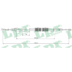 brake cable Scudo/Expert Lwb long