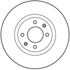 Brake disc TRW front