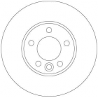 Brake disc T5,Touareg 03-